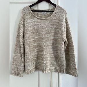 Acne Studios Oatmeal Sapata Twist sweater size small.